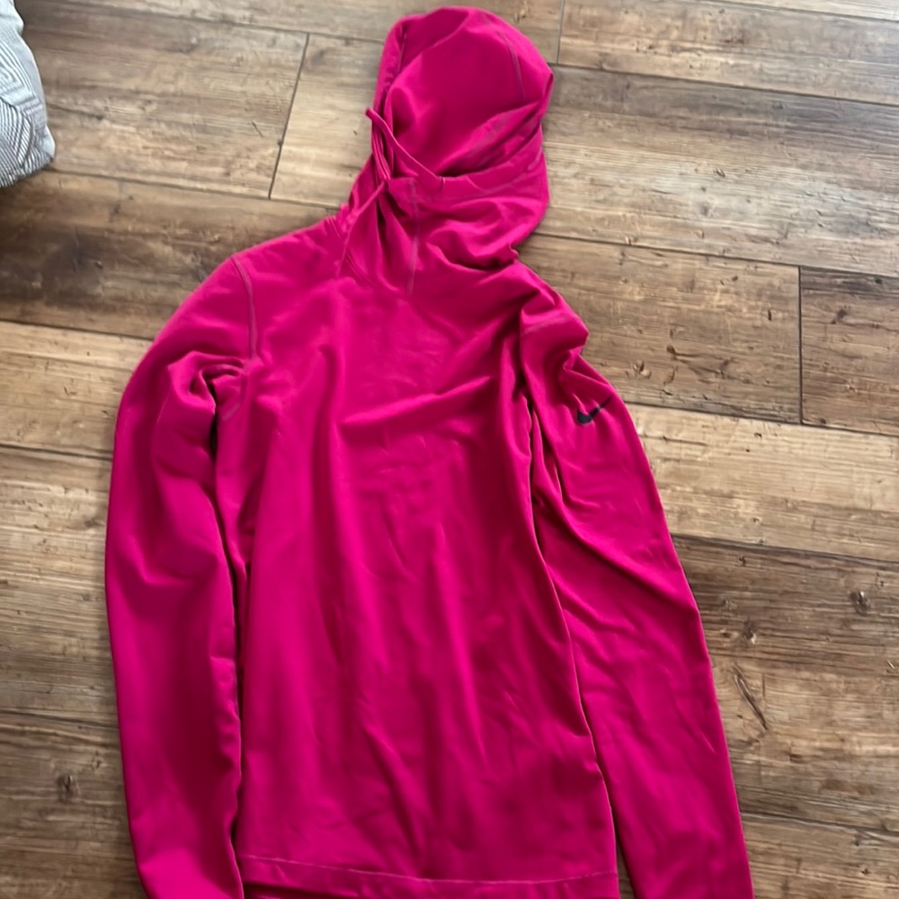 Pink Nike tight fit sweatshirt
